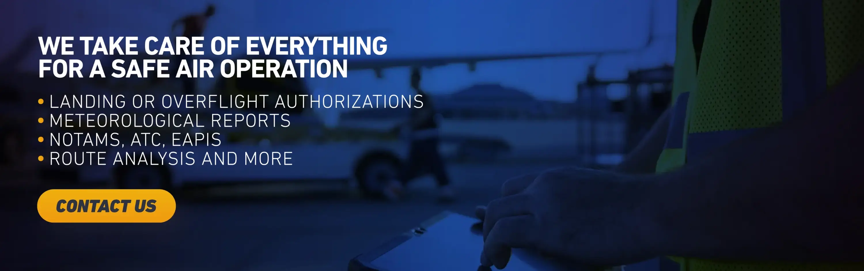 Landing or overflight authorizations, route analysis and more - FBO